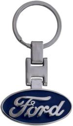 Blue Aura Aditya Traders Silver Metal Classy Ford Original Car Key Chain
