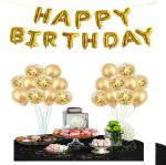 FANEX Solid Latex Happy Birthday Letter Balloon Set (Pack of 33)