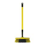 Classy Touch Plastic Broom with Long Extendable Telescopic Handle for Bathroom, (Multi-Color)