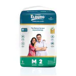 ELDURO Premium Range Adult Taped Diaper Pack of 1 (Medium, 2 Pieces Per Pack)