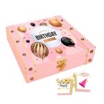 Chocoloony Birthday Chocolate Wooden Gift Box with Girlfriend, Wife, Sister and Lover