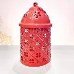FRIZKA Home Decor | Metal Round Hanging Lantern | Lantern Tea Light lamp for Home Decoration
