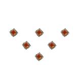 Comet Busters Golden With Silver Stone Bindi For Women