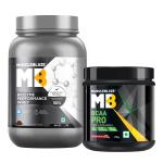 MuscleBlaze Biozyme Performance Whey Protein Powder, (informed Choice UK labdoor USA Certified) with US Patent Filed EAF (Rich Chocolate, 1 kg/ 2.2lb) with BCAA Pro(Watermelon, 250g)