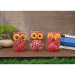 Sajghar Decor Resin Miniature Owl Figurines Statue01