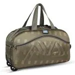 MEDLER RiO Duffle Wheeler Bag | Waterproof Strolley Duffle Bag | 2 Wheel Duffel Bag | Luggage Bag with Adjustable Handle- (Brown)