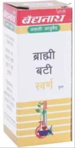 Baidyanath (Jhansi) Brahmi Bati with Gold Ayurvedic Medicine (1 Pack, 25 Tablets in Each Pack)
