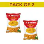 RENTIO R PROTO 2 kg Classic Toor Dal |Toor / Arhar dal | 2 packs of 1 kg each