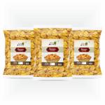 90's Mill Falhari Roasted Kerala Yellow Banana Chips Tasty Yummy Snack Healthy Snack- 450gm(Pack of 3x 150gm)