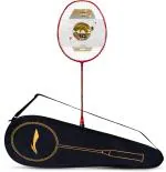 Li-Ning Red, Gold Carbon Fibre G-Force Superlite Max Strung Badminton Racquet, 1 Kg