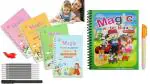 PRAYOSHA ENTERPRISE Magic Practice Copybook and Water Magic Books Reusable Water Reveal Activity Book (4 Book 10 Refile 1 Water Book)