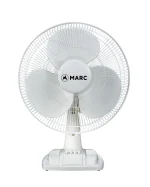 MARC Table Snappy 12i High Speed Table Fan | 1200 MM Table Fan for Home | High Speed | Designer | Rust Proof Blades | Energy Efficient Technology, Black White