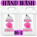 PISHARNATH Hand wash liquid pink 10Liter with CHG Disinfectant. Refill Pack Economy. French Lavender Fragrance & Glycerin