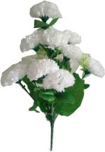 Kaykon Black Carnations Artificial Flower (Pack Of 12)