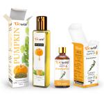 GO WOO Pack of 2 Eucalyptus Essential Oil and Pumpkin Seed Carrier Oil - 100% Natural for Hair 110ML