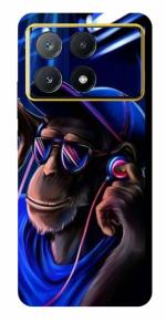 Toppings Printed Matte finish Vinyl Skin Sticker (This is not Back Case Covers) Scratch Less for Mobile Back and Camera lens for Xiaomi Poco X6 Pro Design H06 -MT