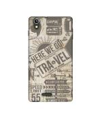 Casotec Travel Design Printed Silicon Soft TPU Back Case Cover for XOLO A1010