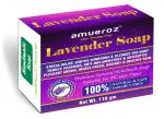 Amueroz Lavender Soap, Natural Handmade Bathing Soap, Reduce Scarring, Anti-Inflammatory And Antiseptic, For All Skin Types, 110 G