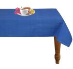 Airwill Blue Solid Cotton 8 Seater Rectangular Table Cloth (56 x 95 inch)