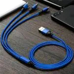 Micro USB Cable 1.3 m Mobile DataCable Multiple Pin Charging Cable Pad Fast Charging