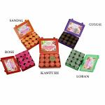 SIGNAMIO New Plastic Dhoop Cup for Pooja Meditation and Festivals Rose,Sandal,Kasturi,Guggal,Mogra