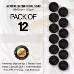 Badahair Activated Charcoal Flower Handmade Glycerine, 100 G (Pack Of 12)