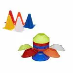 AS 6 Inch Fielding 20 Practice Cones | Saucer Cones & 20 Space Markers for Cricket & Football (6 inch Pack-20)