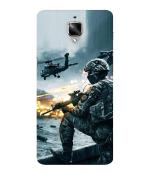 Bhai Cover Oneplus 3T Army Theme Design Mobile Back Case Cover