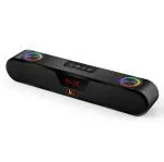 Byer Cinematic Soundbar with RGB Light, Made in India,1200mAh, 6hrs playback,FM 16 W Bluetooth Soundbar (Black, 2.0 Channel)
