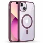 NSCC iPhone 13 mini Back Case Cover CD Pattern Lens Camera Protection (Majenta)