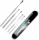 Grace & Elegance Ear Cleansing Tool Set Stainless Steel Ear Curette Ear Wax Remover Tool