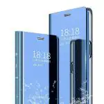 Lejaao Realme X2 Pro Mirror Blue Polypropylene Flip Cover (16 x 7.5 x 0.9 cm)