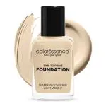Coloressence Color Your Spirit Time to Prime Liquid Foundation with Hydrating Dewy Finish | Lightweight & Waterproof | Enriched with Vitamin E | Full Coverage Foundation | All Skin Type Foundation, Butterscotch, 30ml