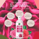 Alka Ayurvedic Pharmacy Organic and Natural Rose Water/Skin Toner(Gulab Jal) For Face and Skin, (200ml)