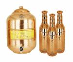 Taluka Copper Water Pot 16 Liter Hammer Water Bottle 1700 ml 3pcs
