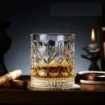 CGK Unlimited Italian Premium Old Fashioned Whiskey Glasses Set of 6 Pcs 310 ml Imported Transparent Tumblers | Perfect for Scotch, Juice, Bourbon Wine Cocktail
