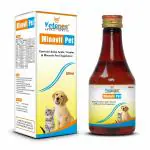 VETENEX Minovit Pet - Essential Multivitamins, Amino Acids & Minerals Supplement Syrup with Antioxidants & Immunity Booster for Dogs, Puppy and Cats - 200 ML