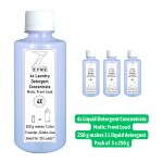ZYNE Laundry Detergent 4x Concentrate for Fabric Wash | Matic Front Load | Pack of 3 | 250 g Makes 1 Liter Liquid Detergent| Tough Stain Removal in One Wash| Super Value Pack