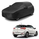 KEDIT Hyundai Elite i20 Car Cover Car Cover Hyundai Elite i20 Hyundai Elite i20 Body Cover Car Body Cover Hyundai Elite i20 Hyundai Elite i20 Car Body Cover Water Resistant - with Mirror Pockets (Black Colour)