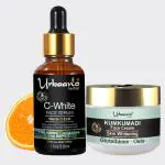 Urbaano Herbal Brightening Skin Combo of Vitamin C Face Serum & Face Cream Glutathione & Kojic Acid