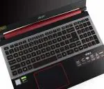 iFyx Silicone Keyboard Skin Cover for Acer Nitro 5 Gaming Laptop AN515-47 AN515-57 AN515-58 (Black)