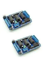 Robotbanao L293d Motor Driver Shield for Microcontrollers 4 Channel Driver Pack of 2 RB_311296