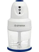 Amerex, 350W, Electric Multifunction Chopper, Chop, Mince, Puree, Dice| 900ml Bowl, White