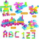 Vastate Satsun Building Blocks for Kids, Activity/Learning Bricks Blocks with Wheel, Block Game for Kids, Boys, Children(60 pcs)