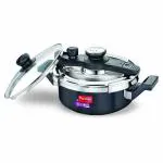 Prestige Clip-on Svachh Hard Anodised Spillage Control Pressure Cooker, 3 L (Black)