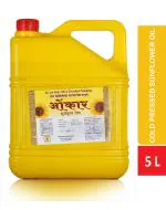 OMKAR Cold Pressed Sunflower Cooking Oil-5 Liter