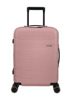 American Tourister Trolley Bag with Double Wheel and TSA Lock| Novastream Spinner 55 cms Polycarbonate Hardsided Small Cabin Luggage Bag | Suitcase for Travel | Trolley Bag for Travelling, Vintage Pink