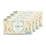 Camay Natural Cedarwood & Bergamot Beauty Soap with Indulging French Fragrance, Moisturizing Bathing Body Soap with Nature’s Scent & Creamy Lather for Daily Skincare, 125g (Pack of 4)