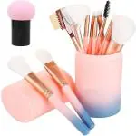 AVTY Makeup Brush Set with Storage Box with mushroom sponge (Pack of 1) (Pack of 13)