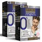 Aequo Organic Permanent Hair Color For Hair Beard & Moustache Men 4G Golden Brown 170ml (pack of 2)